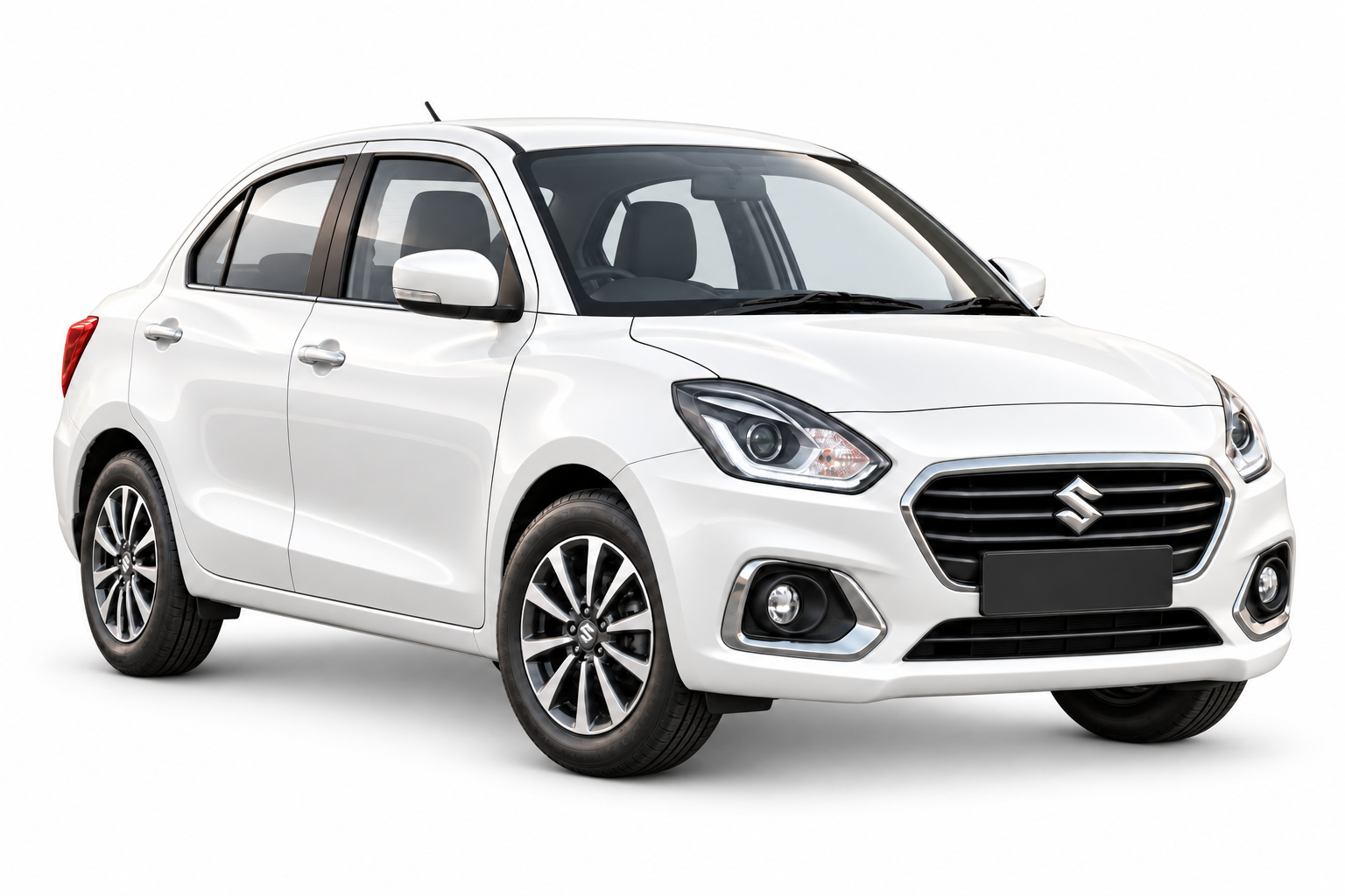 White Swift Dzire