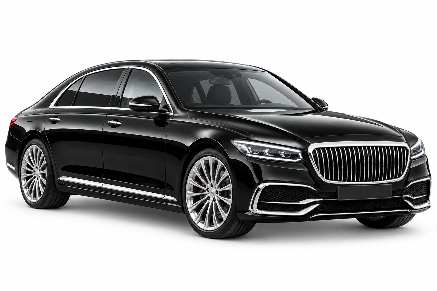 Black luxury car